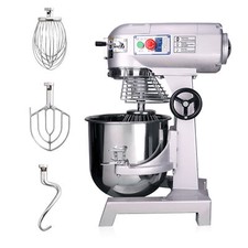 Commercial Dough Mixer 15L Stand Planetary Food Bread Cake Hook Beater Whip