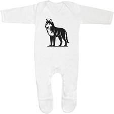 'Majestic Wolf' Baby Romper