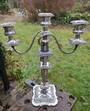 Heavy Silver Plated Candelabra