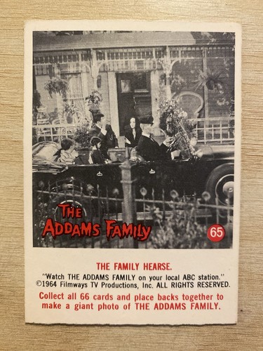 1964 donruss the addams - addams, family