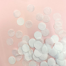 WHITE Paper Confetti for 20 People | Biodegradable Throwing Wedding Confetti