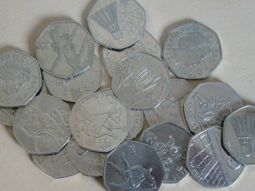 Various olympics 50p coins - various,