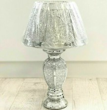 Silver Glitter Crushed Table