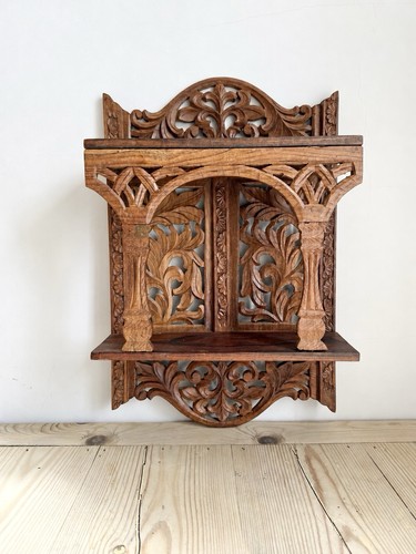 Vintage hand carved wooden - hand,