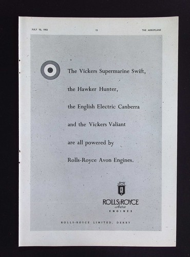 Original 1953 advert - 1953,