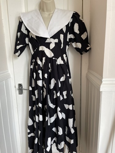Vintage dress 1980s black - dress,