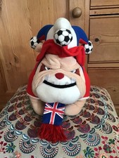 ITM Leisure British England Bulldog Football Fan Dog Soft Plush Toy 10"