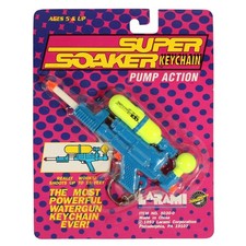 Mini Super Soaker 100 Keychain - MOC - Vintage Larami