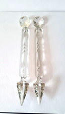 2 X  Victorian cut crystal