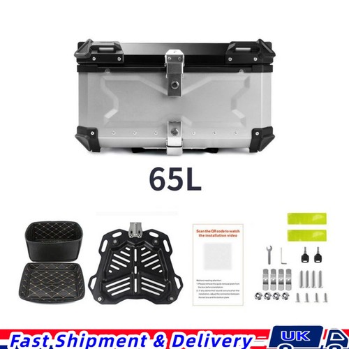 Motorcycle silver trunk rear - motorcycle,