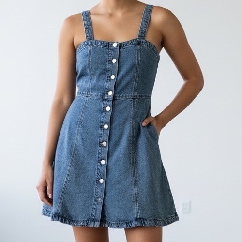 Arizona jean denim button - denim,