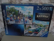 Ravensburger 2x500 jigsaw puzzles. Number one railway heritage