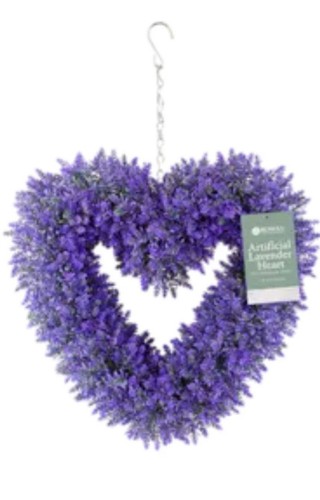 Artificial lavender heart - artificial,