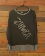 Zumba Wear Women's Black Long Sleeve Top. XLarge