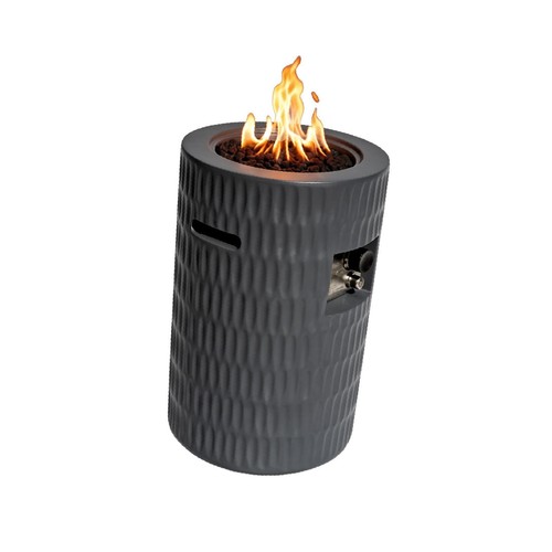 Cylindrical inch gas fire - cylindrical,