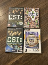 PC CD-ROM Games Bundle Joblot CSI, SIMS3