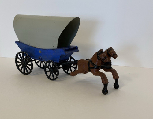 Vintage cast iron wagon - vintage,