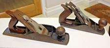 2. VINTAGE RECORD WOOD PLANES a No.T 5 & an old No 4 for renovation