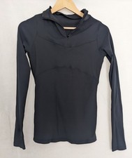 Ivy Park Zipper Polo Neck Long Sleeve Top Ladies Black Size Medium Women Casual 