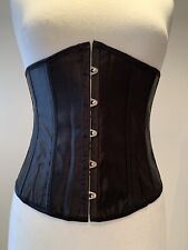 Under bust corsets and basques, Front Closure, Rear Lacing, Satin