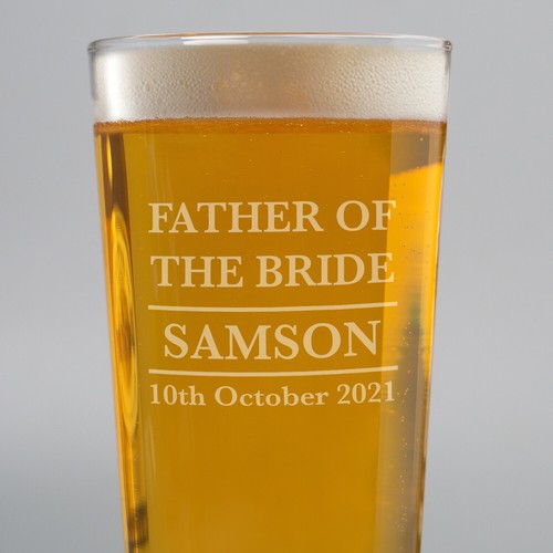 Personalised pint glass - personalised, for