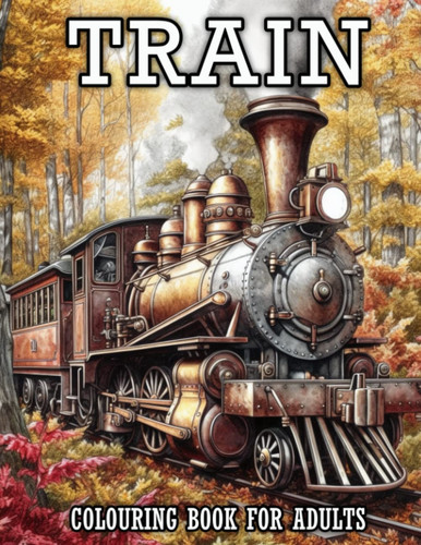 Train colouring book for - train,