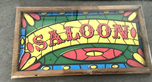 Vintage saloon bar sign wood - saloon,