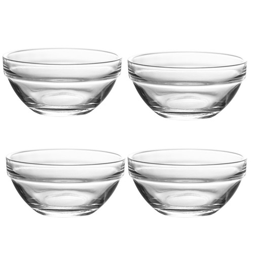 4pcs glass pudding bowls jelly - 4pcs,