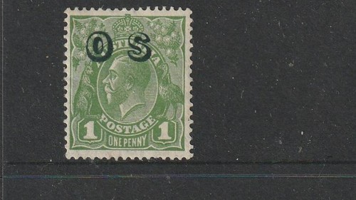 Stamps aust kgv 1d green - aust,