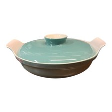 Poole Twintone Blue White Lidded Tureen Dish 22cm