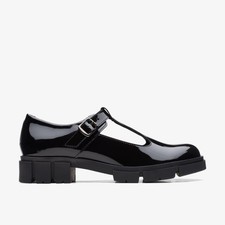 Clarks Womens Teala Bar Black