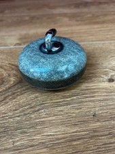 Scottish Granite Miniature Curling Stone Paperweight in Good Condition