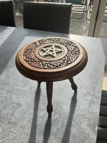 Wooden altar table with metal - wooden,