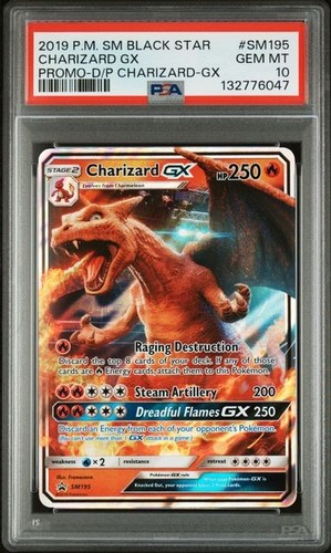 Psa charizard sm195 - 10,