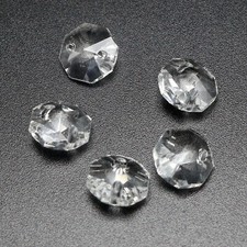 Clear Crystal Octagon Bead