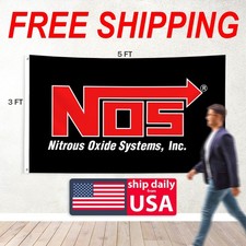 Nos 3x5 FT Flag Banner Nitrous