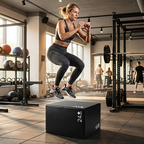 Firm foam plyo box for - firm, workout