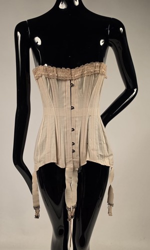 Edwardian tall corset ornate - edwardian, w