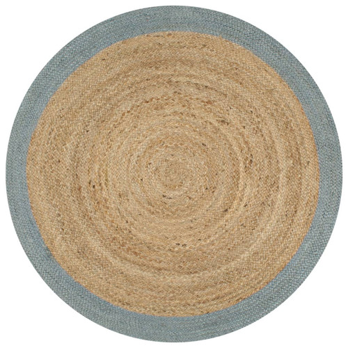 Round jute rug olive - round,