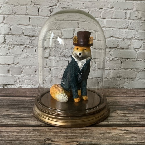 Fox glass dome jar - fox, a