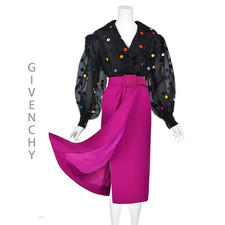 GIVENCHY Vintage Black Organza