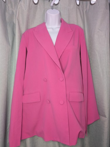 Zara pink cape blazer size