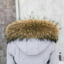 Detachable faux raccoon fur