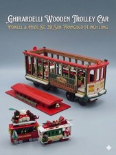 Ghirardelli Wooden Trolley Car