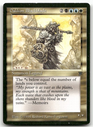 Dakkon blackblade legends - dakkon,