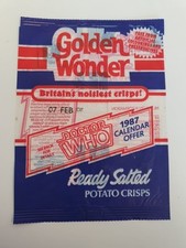 Golden Wonder Doctor Who Crisp bag 1986