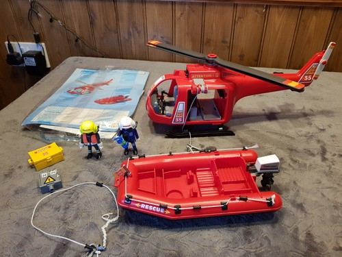 Playmobil rescue helicopter - rescue,