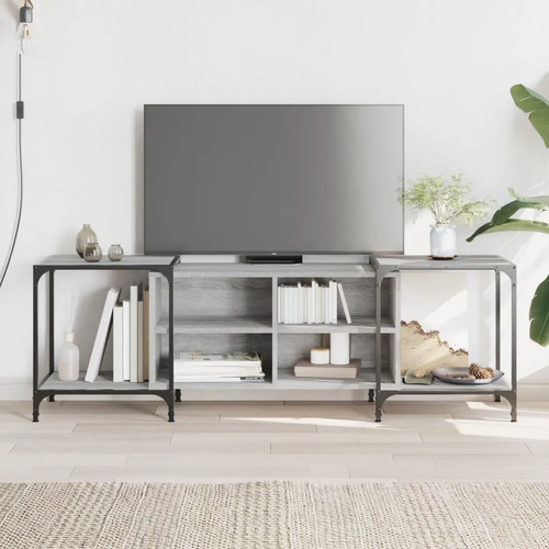 Walplus grey wood television - walplus,