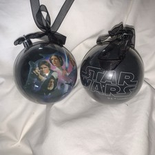 Two Large Star Wars Christmas Tree Baubles Decoration