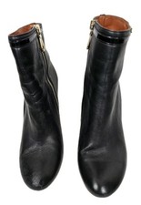 Mulberry Boots Freya Black Soft Leather Patent Heel Size UK 7 See Description 